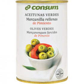 Оливки с перцем Consum 130 грамм