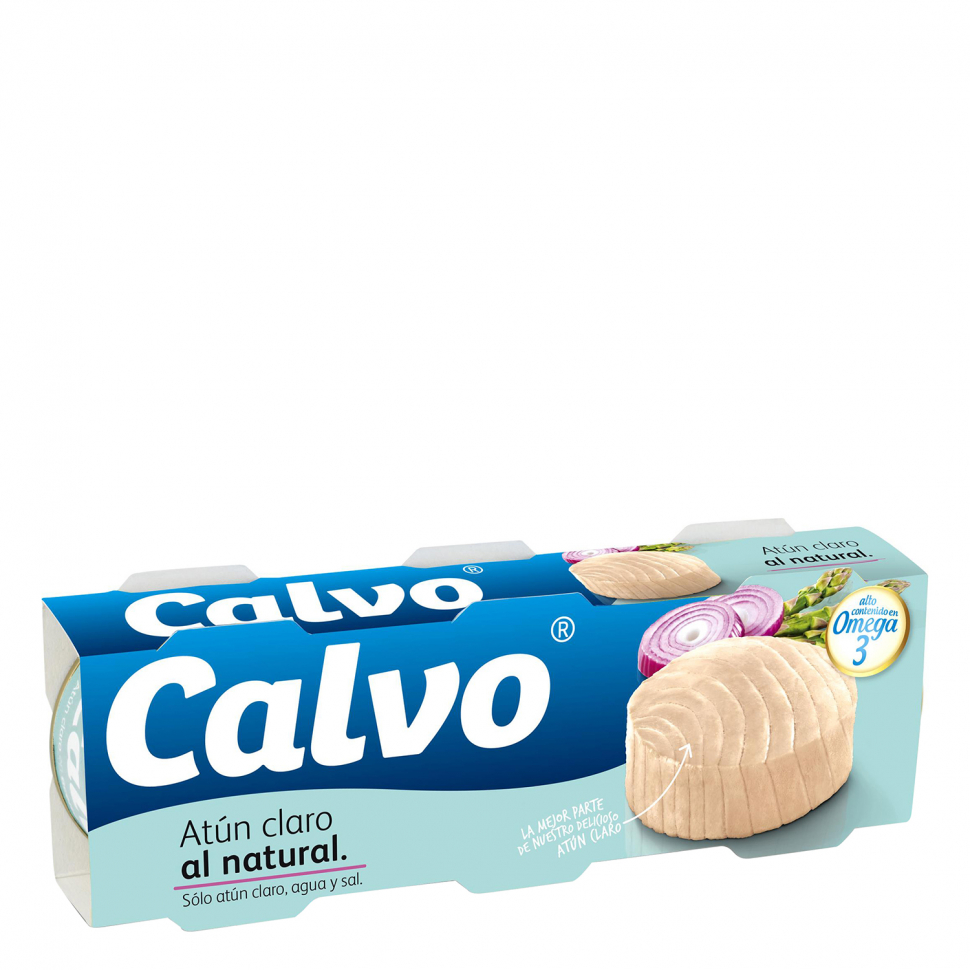 Тунец натуральный без масла Calvo 3 шт * 56 грамм