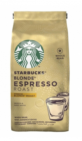 Кофе натуральный в зернах  espresso blonde Starbucks 200 грм