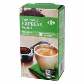 Кофе натуральный молотый expreso Carrefour 250 грамм 
