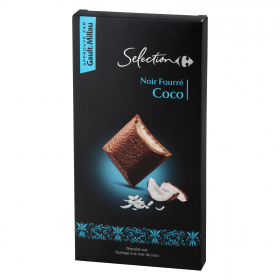  Черный шоколад с различными вкусами (начинкой)  Selección  130 грамм 