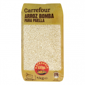 Рис  Бомба (сорт) для паэльи Carrefour 1кг 