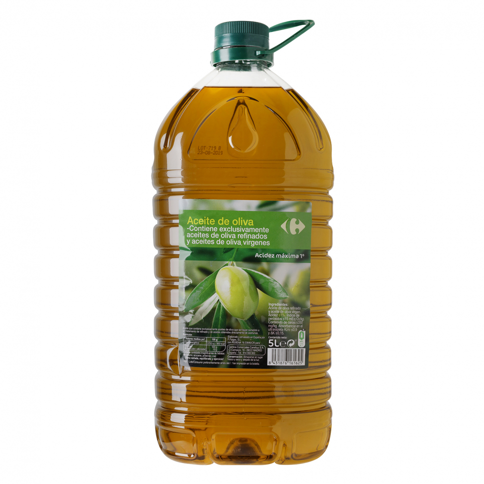 Garrafa 5 litros aceite de oliva carrefour